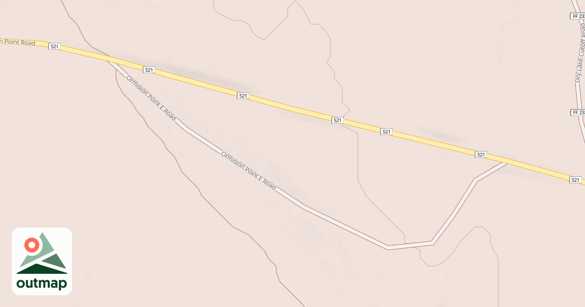 Map of ORMISTON POINT E