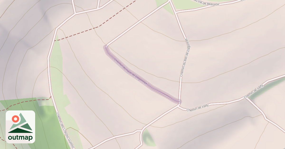 Map of Chemin du haut de Dagonnet
