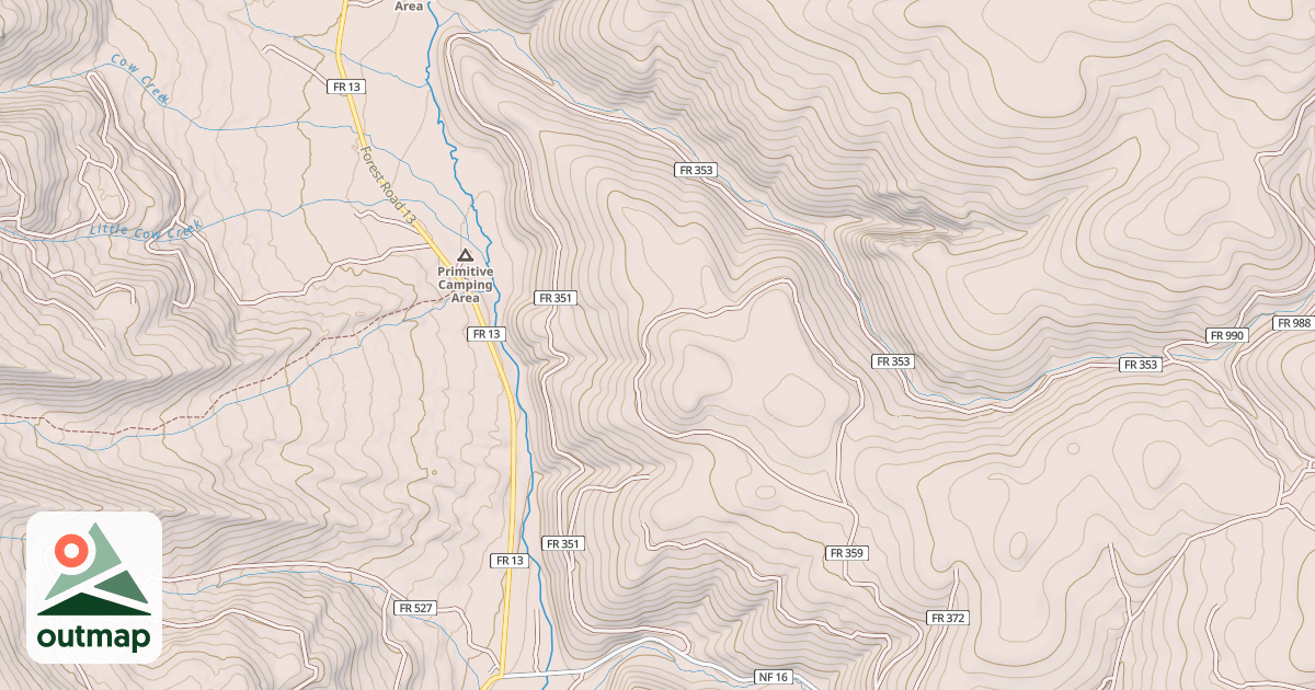 Map of USFS National Forest System Roads {A5260FA5-C572-4287-B259-BFBE30A6CCD0}