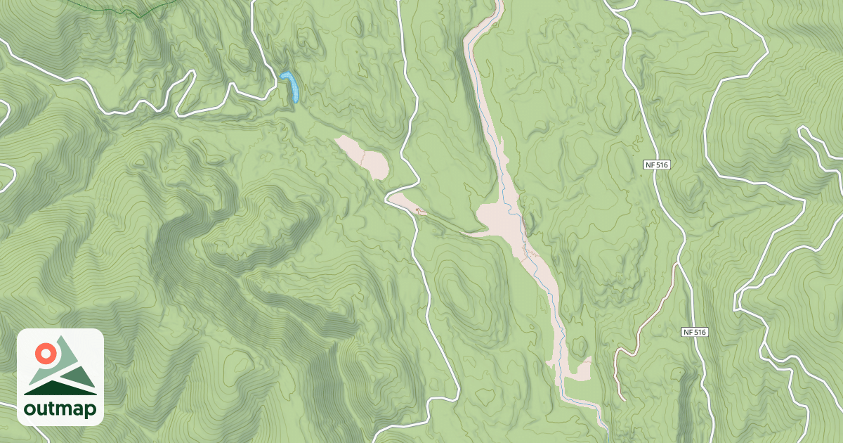 Map of MANTRAP RIDGE