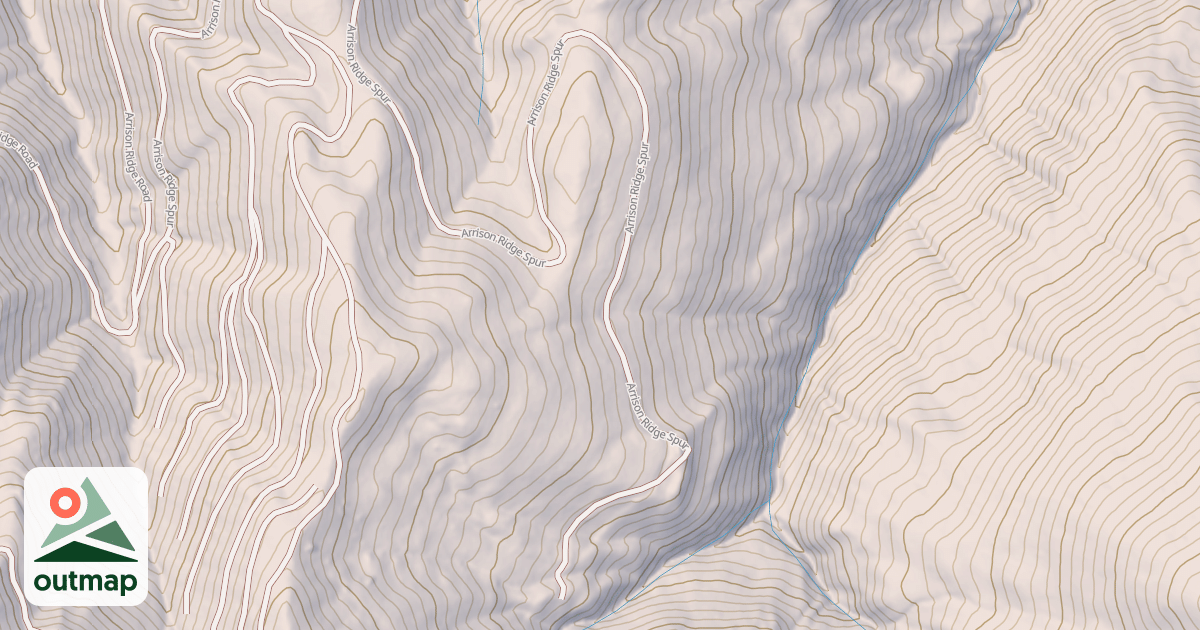 Map of ARRISON RIDGE SPUR