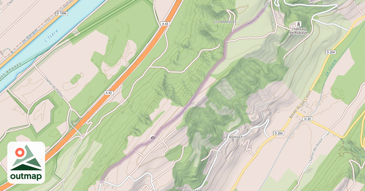 Map of Chemin de Chantebile
