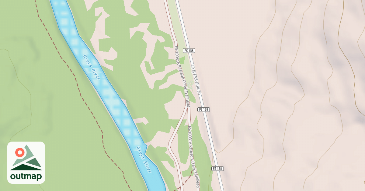 Map of PEARSON CREEK TRAILHEAD