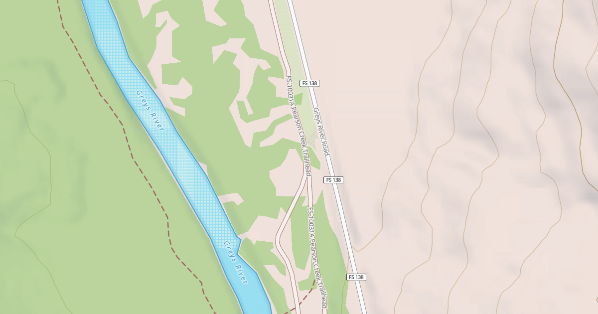 Map preview of PEARSON CREEK TRAILHEAD