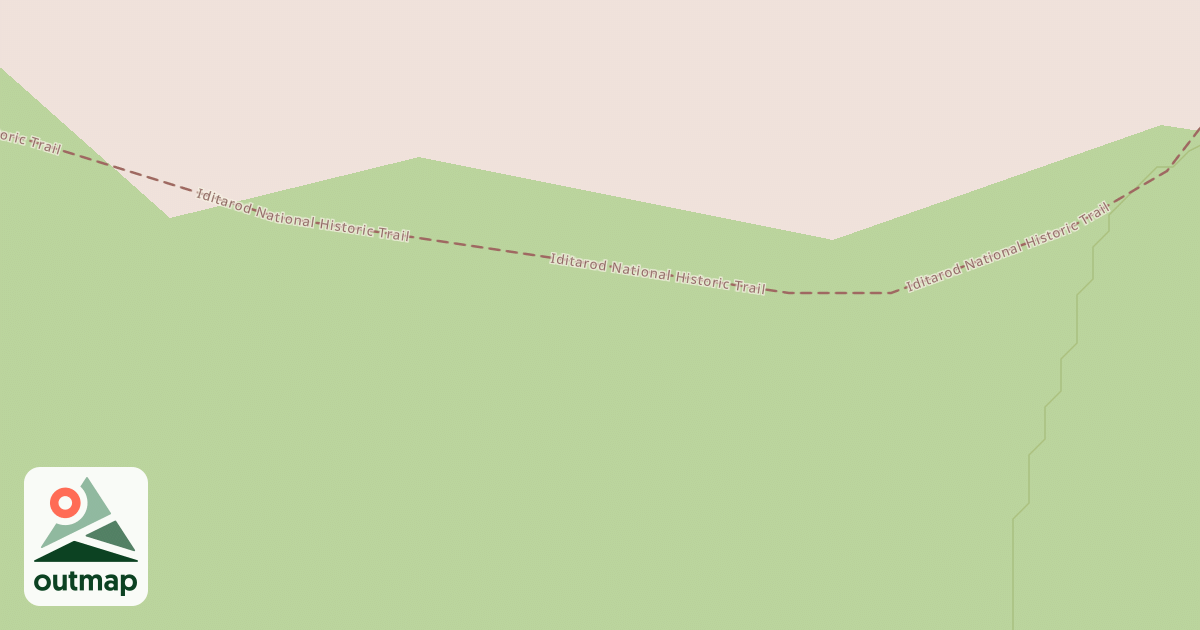 Map of Iditarod National Historic Trail