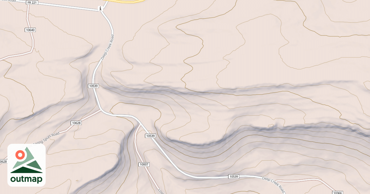 Map of DEEP CREEK