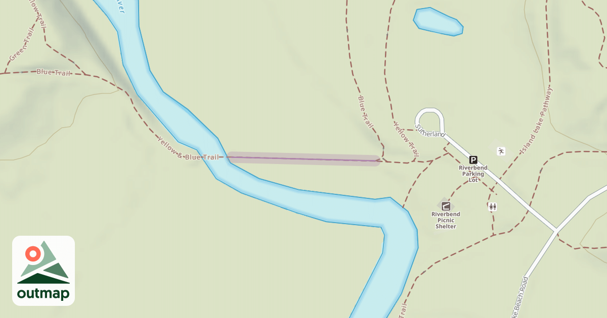 Map of Yellow & Blue Trail
