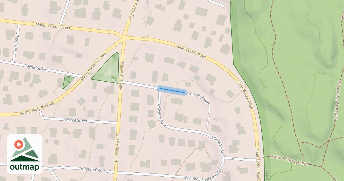 Map of Greeley Road