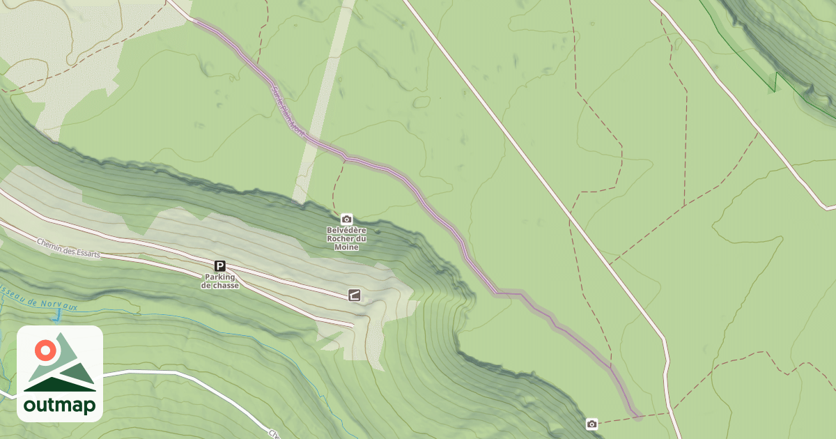 Map of Sur le Plain Mont
