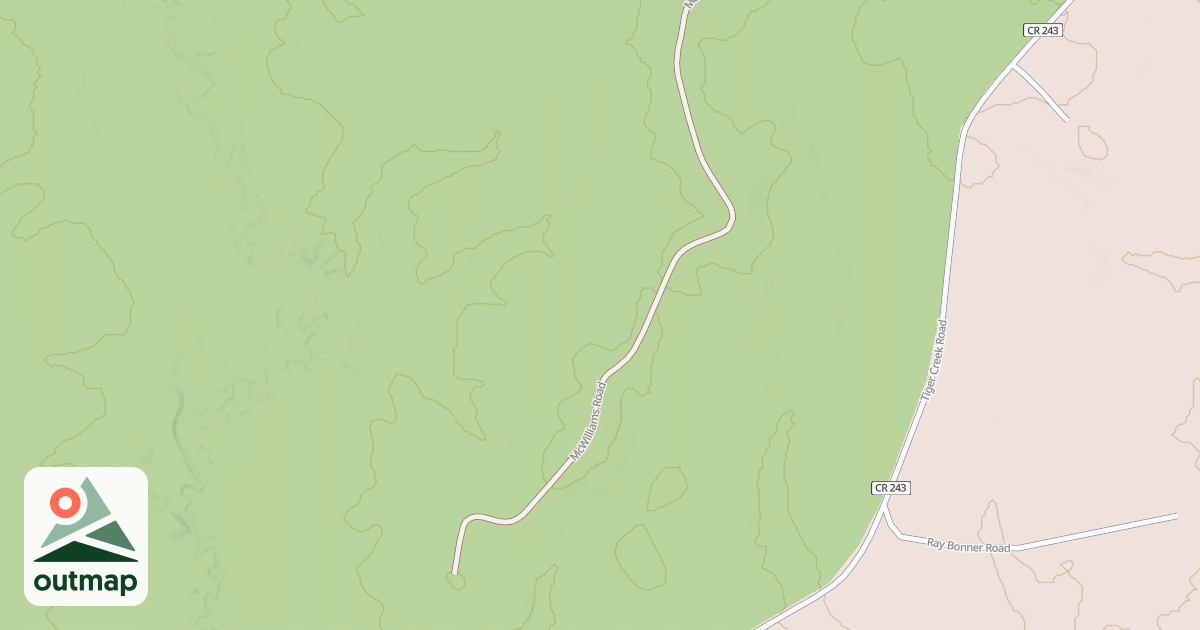 Map of MCWILLIAMS