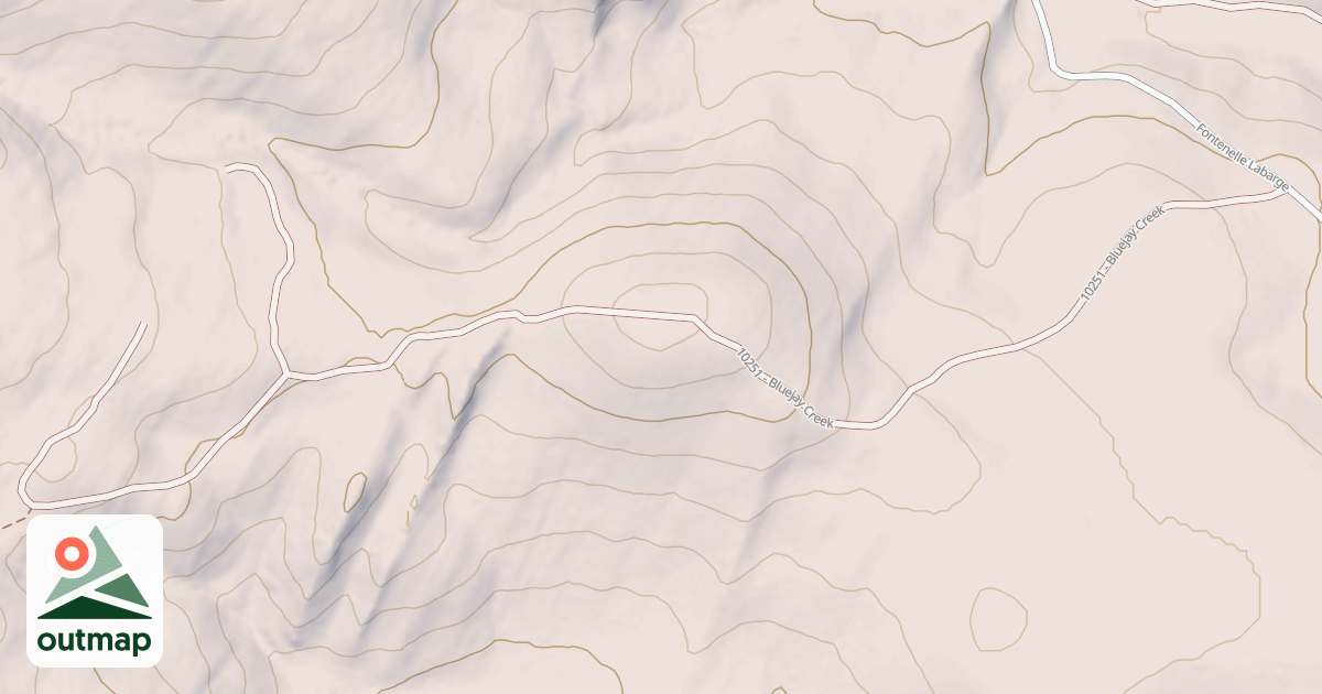 Map of BLUEJAY CREEK