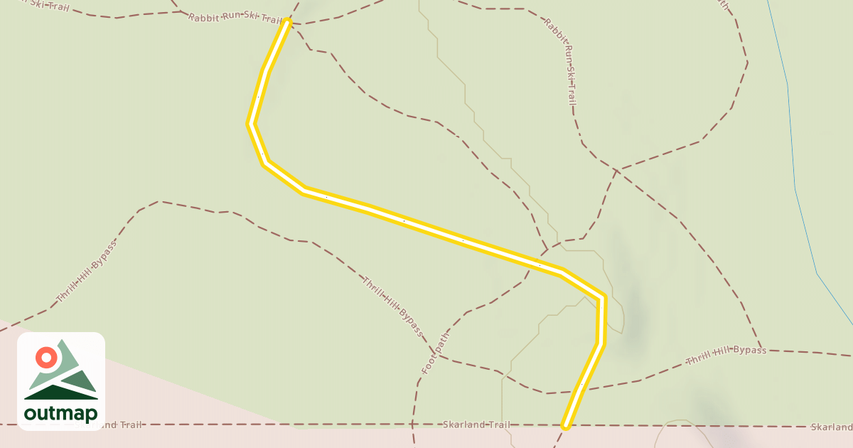 Map of Rabbit Run Ski Trail