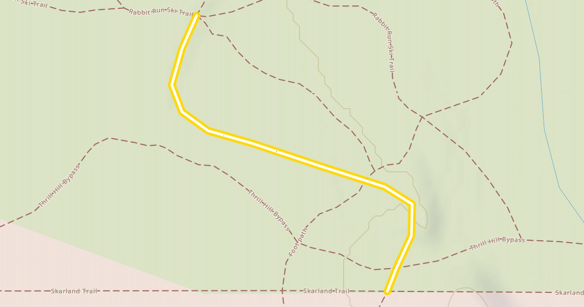 Map preview of Rabbit Run Ski Trail