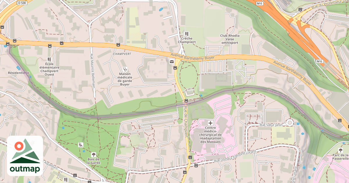 Map of Chemin de la Demi-Lune