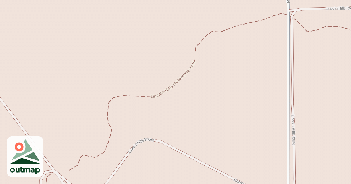 Map of Lincoln Hills Motorcycle Trail