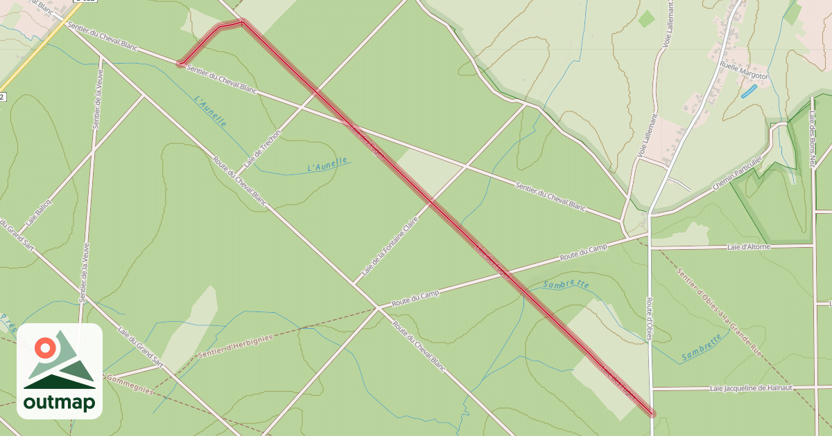Map of Laie des Fuges