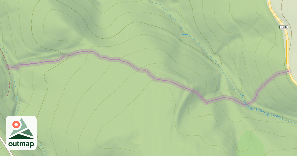 Map of Enduro Moto VTT