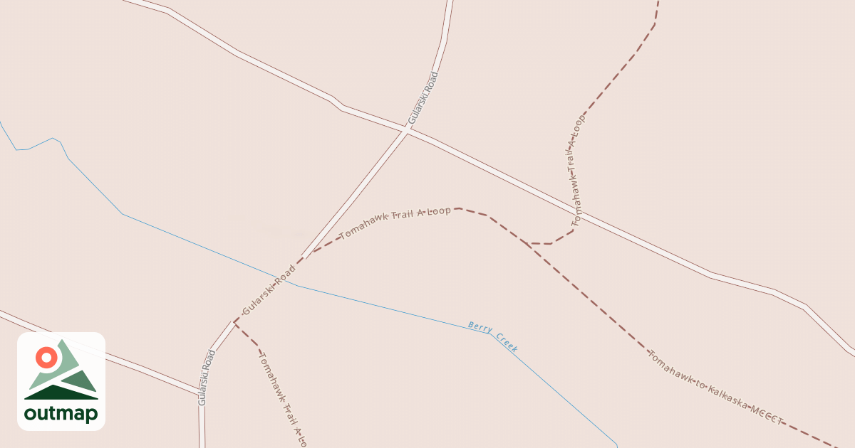 Map of Tomahawk Trail A Loop