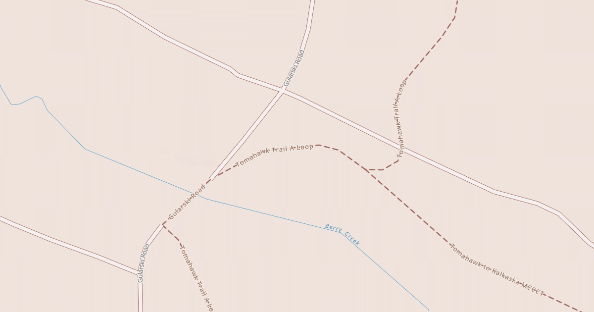 Map preview of Tomahawk Trail A Loop
