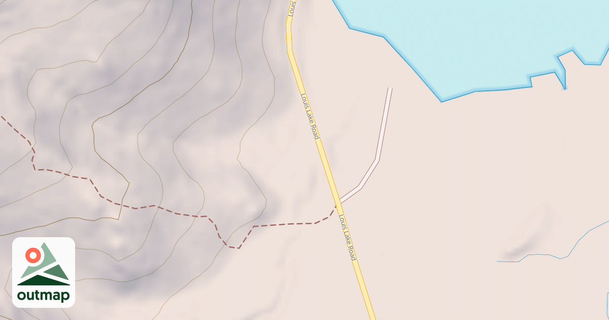 Map of LOUIS LAKE GUARD STATION