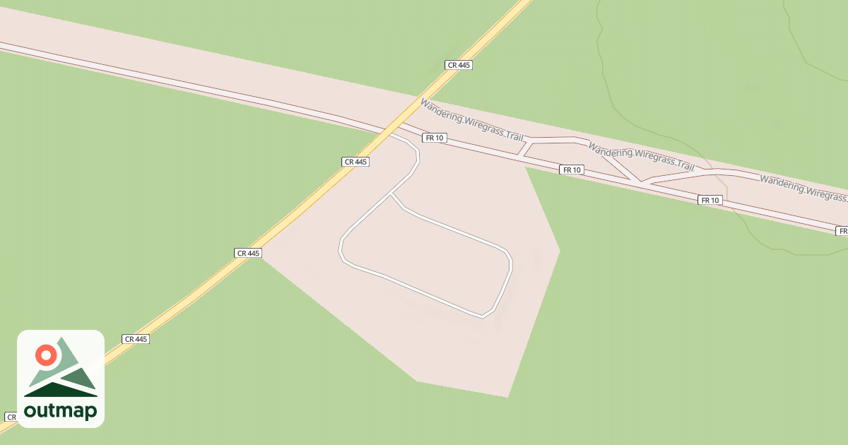 Map of WANDERING WIREGRASS TRAILHEAD
