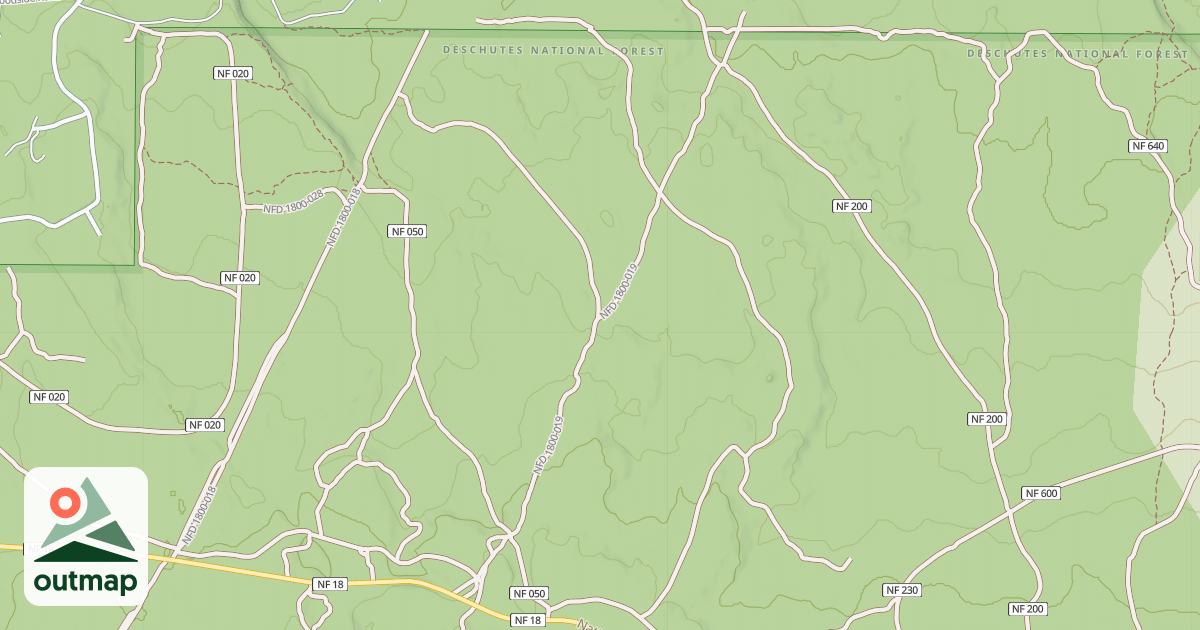 Map of BPA REDMOND-KLAMATH FALLS