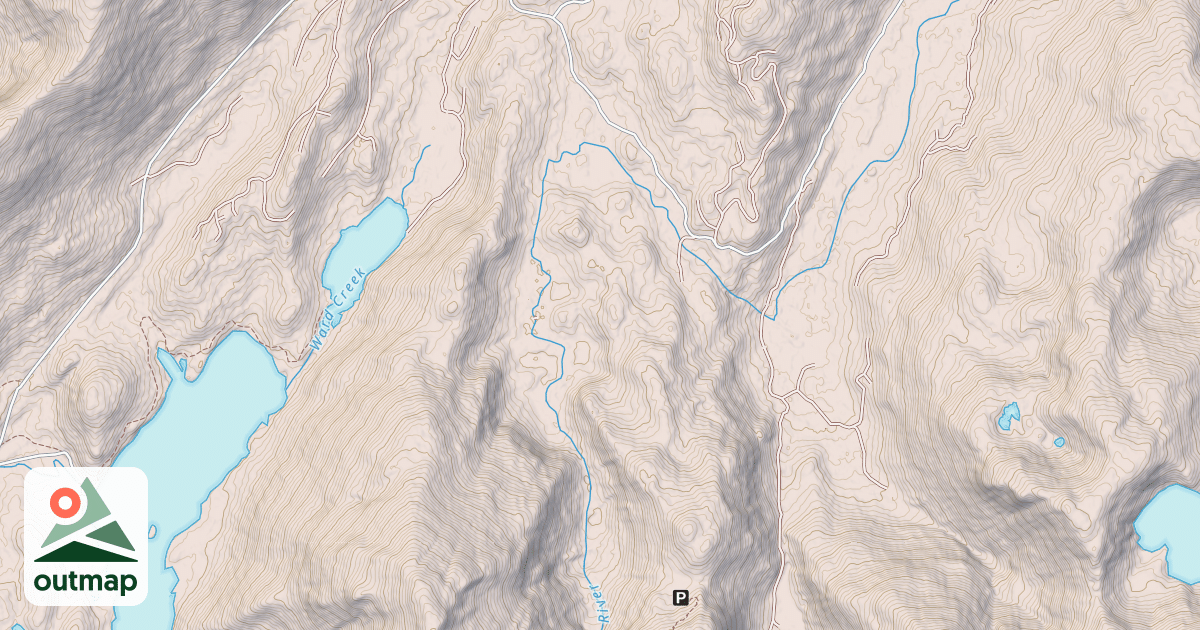 Map of BROWN MOUNTAIN RD