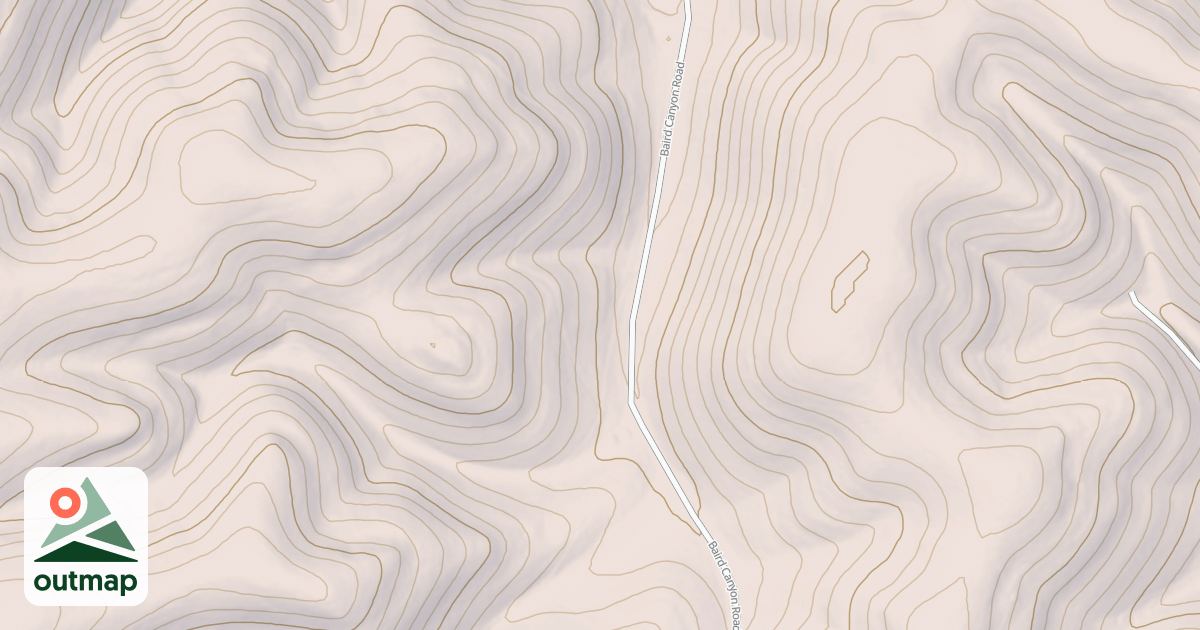 Map of BAIRD CANYON