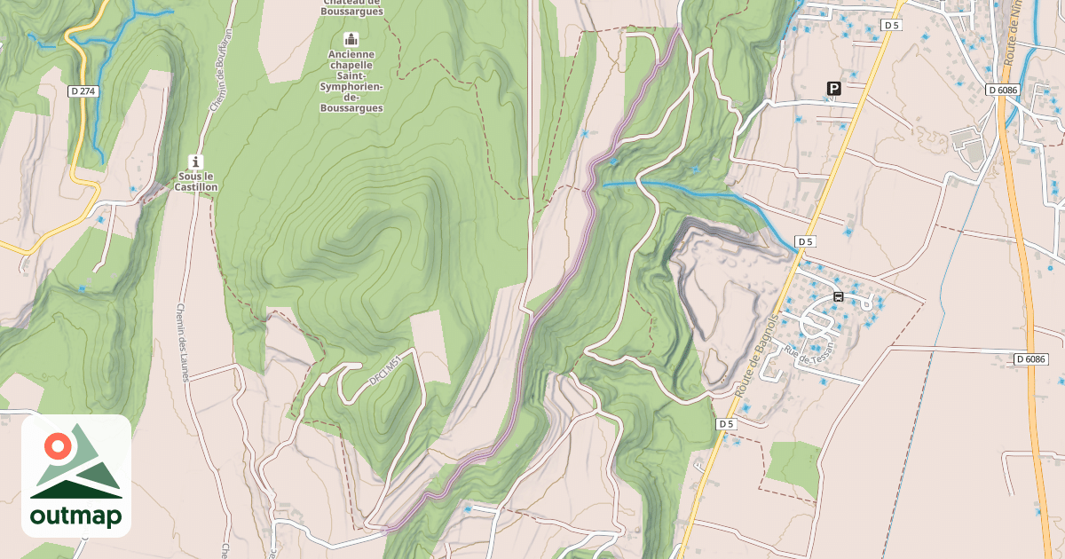 Map of Chemin des Fumades
