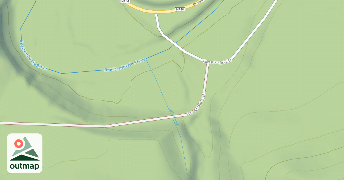 Map of LEONE CREEK ROAD