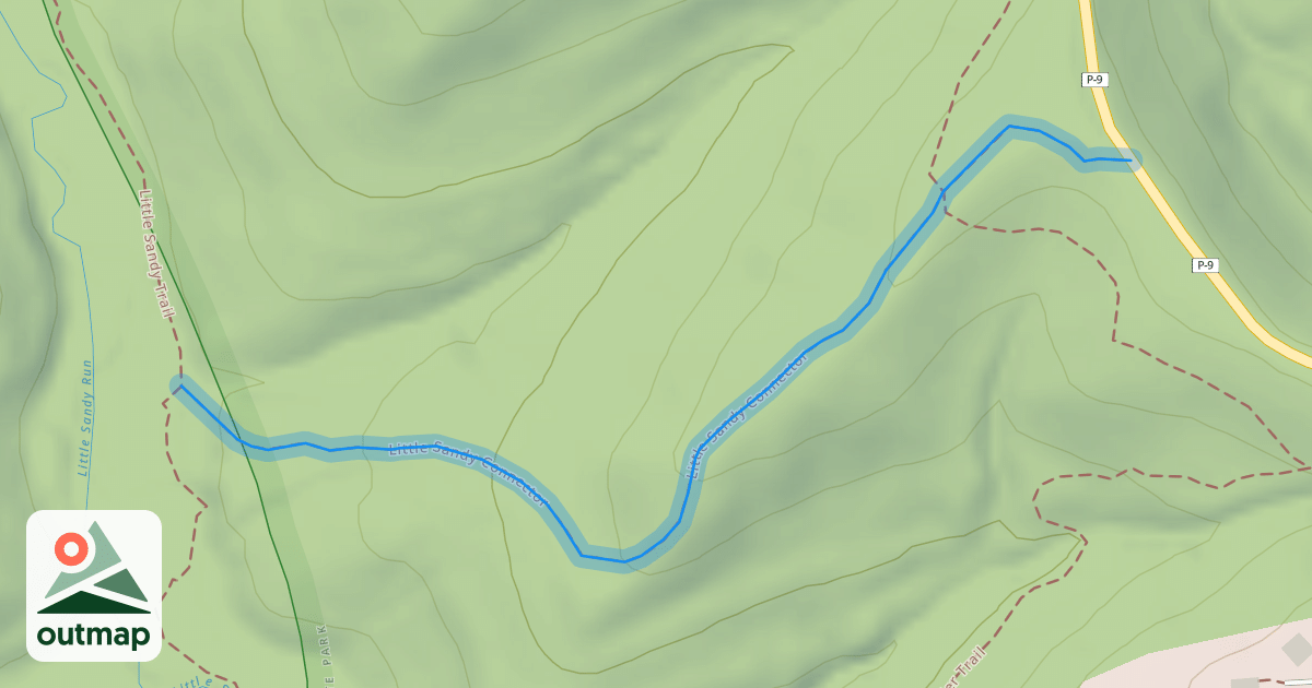 Map of Little Sandy Connector