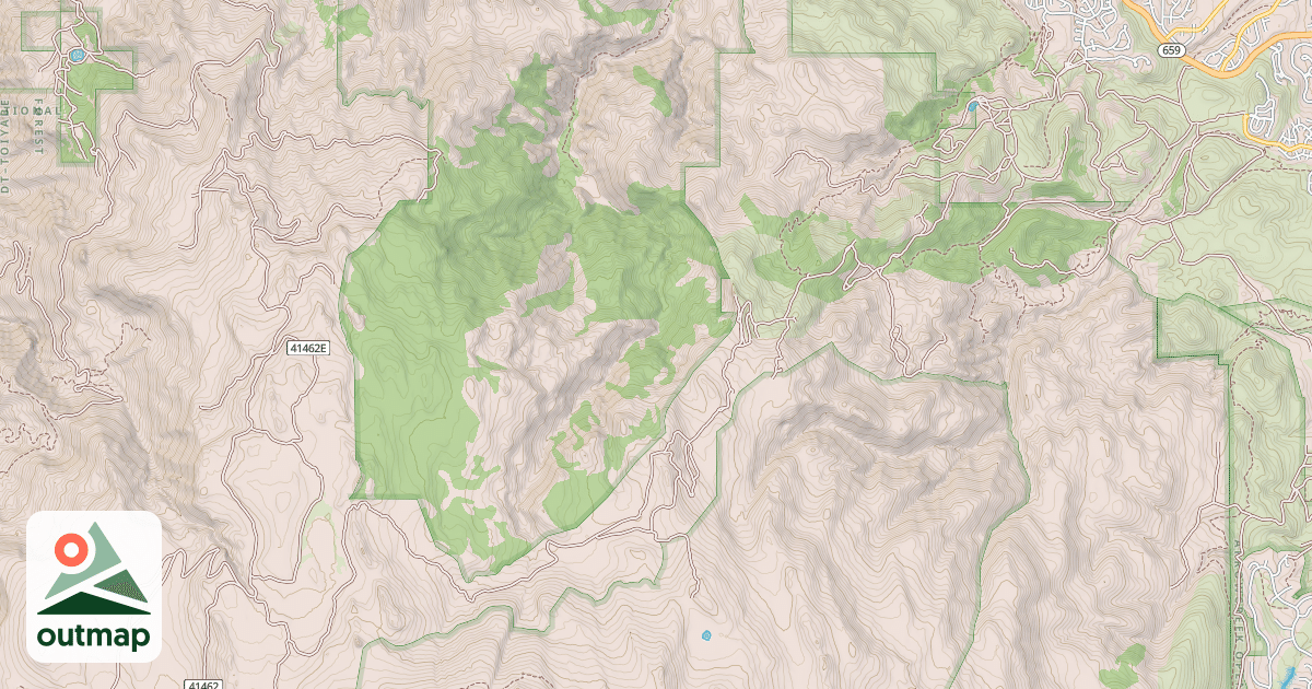 Map of HUNTER LAKE ROAD