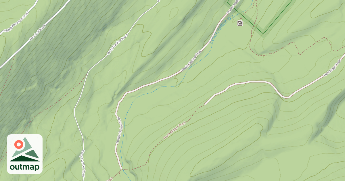 Map of Fowlers Hollow Trails