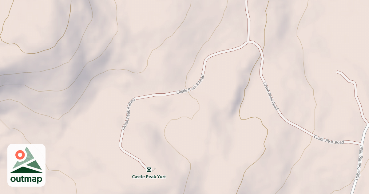 Map of CASTLE PEAK-A