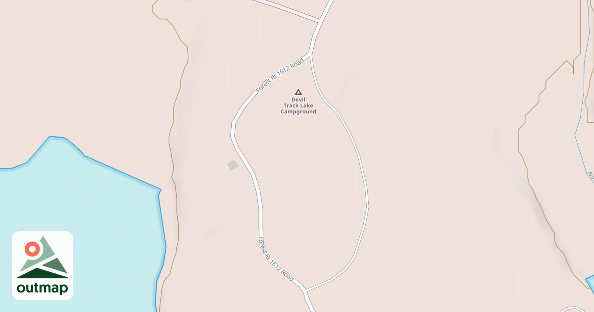 Map of DEVIL TRACK CAMPGROUND