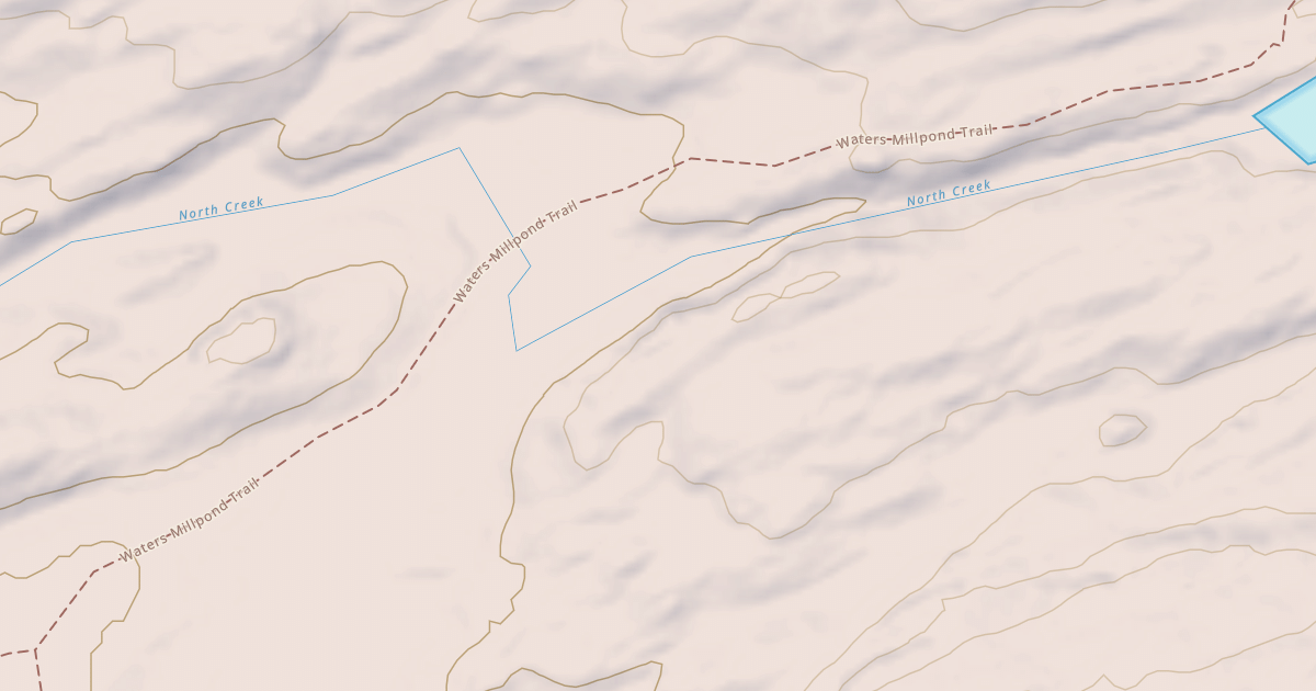 Map preview of Waters Mill Pond Trail