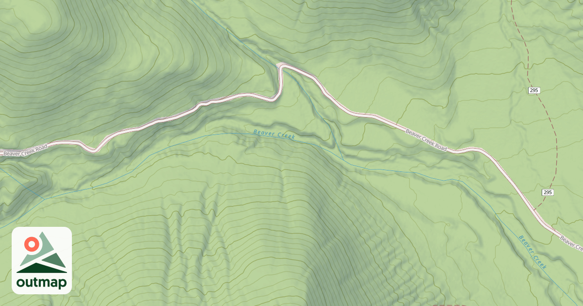 Map of BEAVER CREEK
