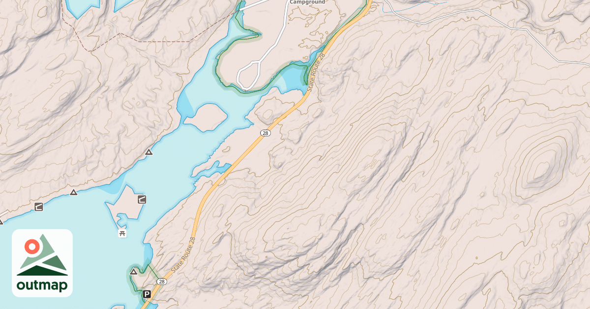 Map of Seventh Lake Mountain Multiple-Use Trail