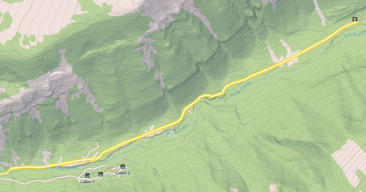 Map preview of Darby Canyon Road