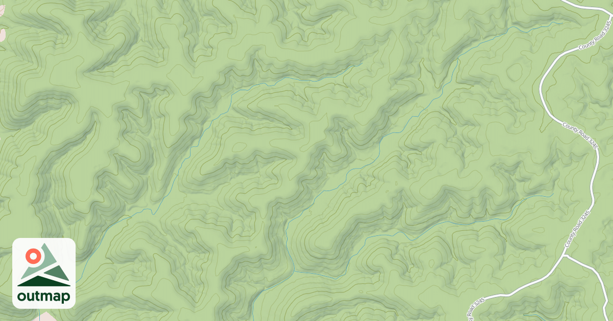 Map of DOUGLAS RIDGE