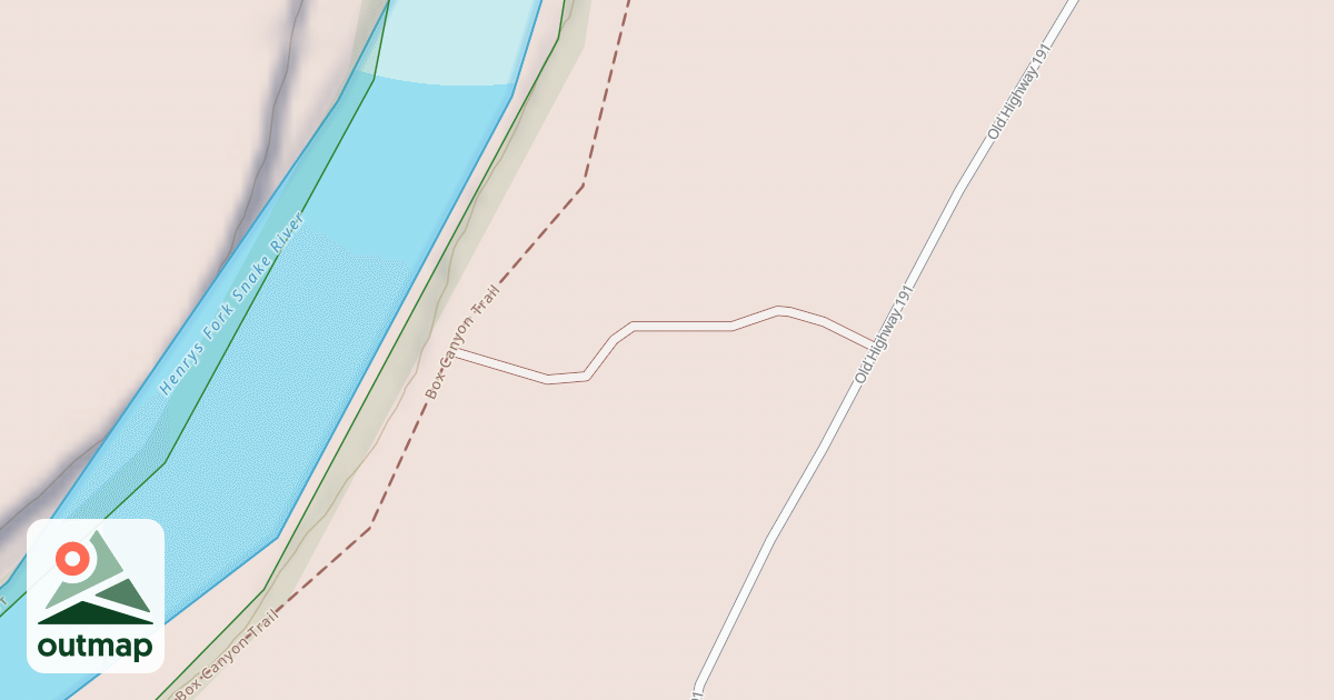 Map of BOX CANYON ACCESS