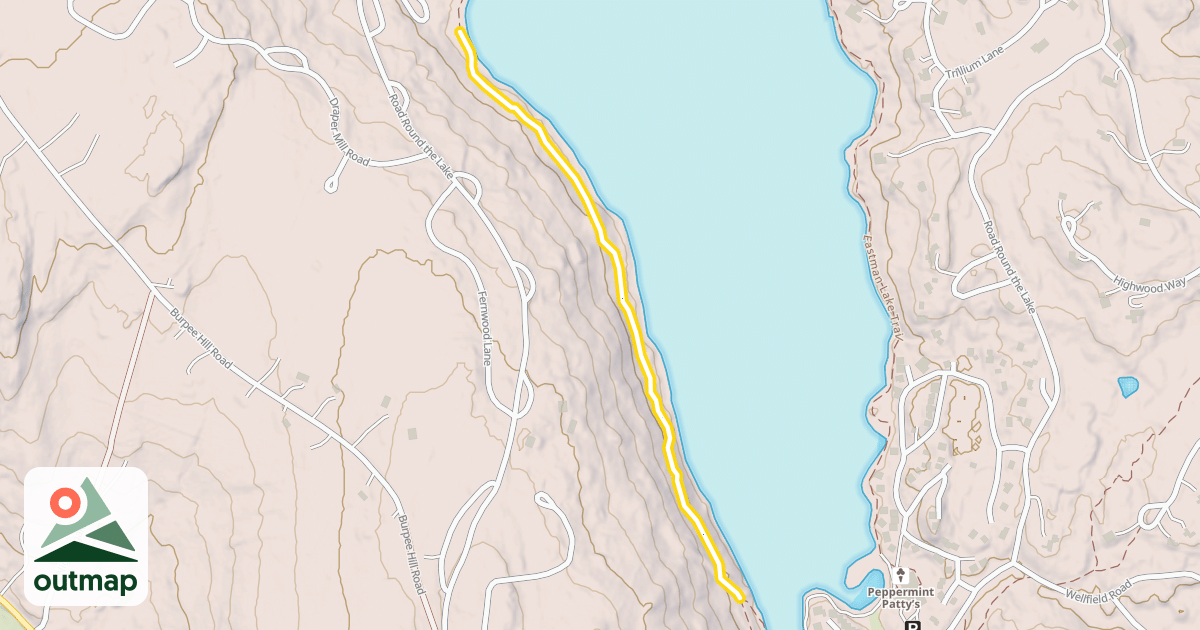 Map of Eastman Lake Trail