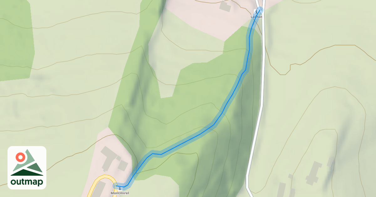 Map of Sentier de Montmirel