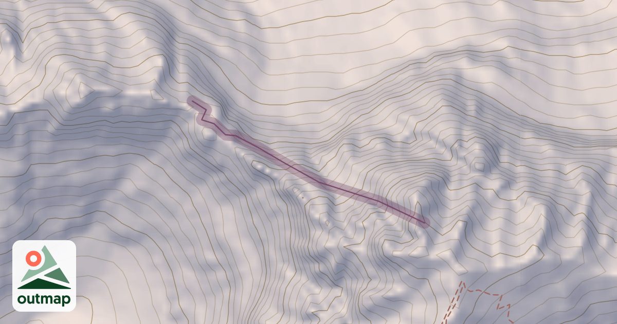 Map of Arête Ouest du Ponset