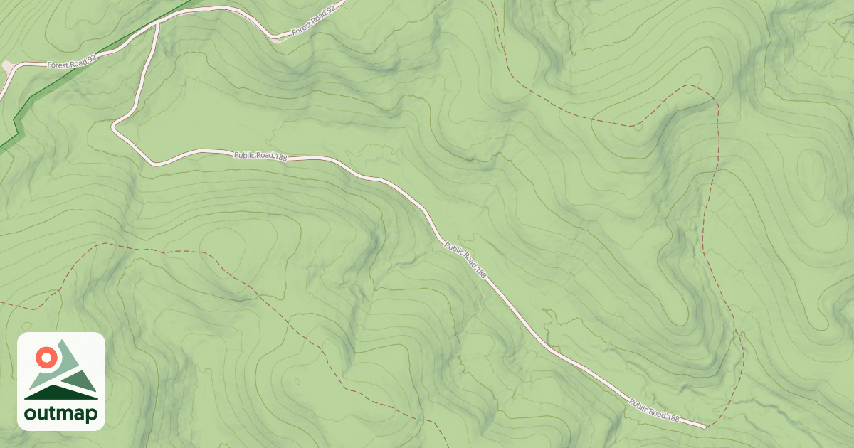Map of YOKUM RUN