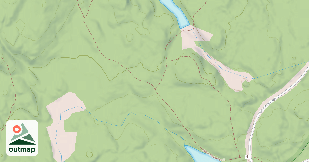 Map of Mountain trail