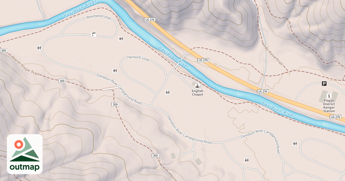 Map of DAVIDSON RIVER C.G.