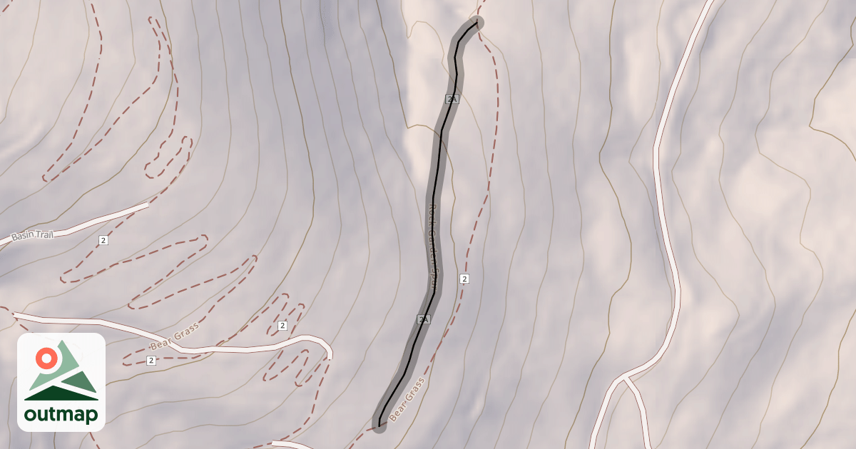Map of Rock Garden Spur