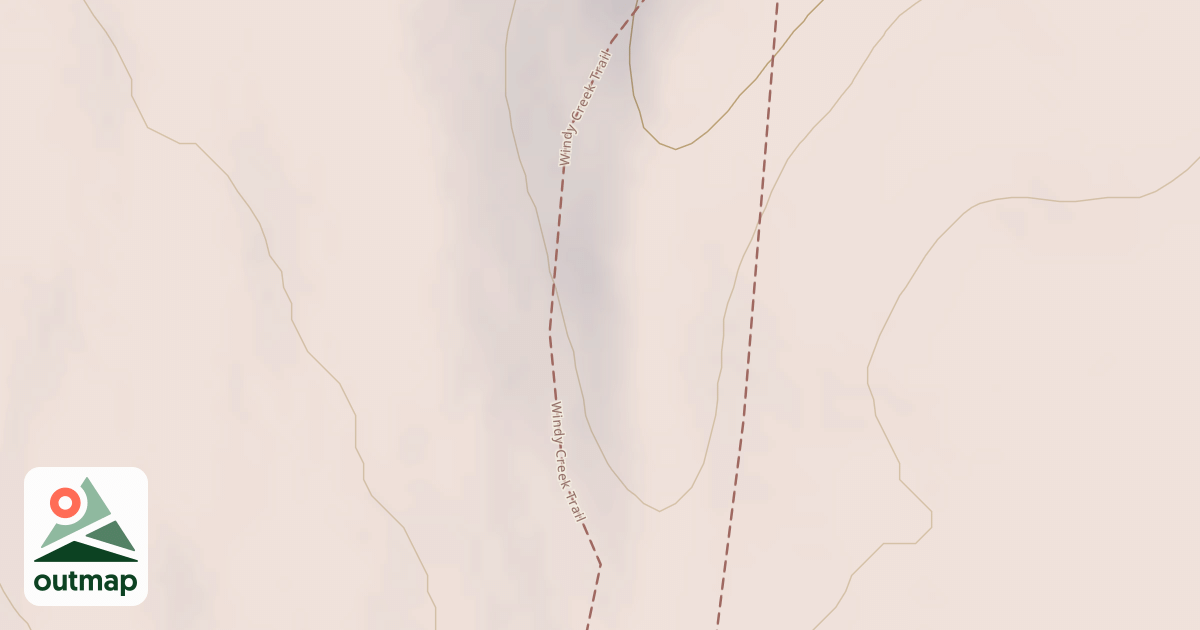 Map of Windy Creek Subsistence Ohv Trail