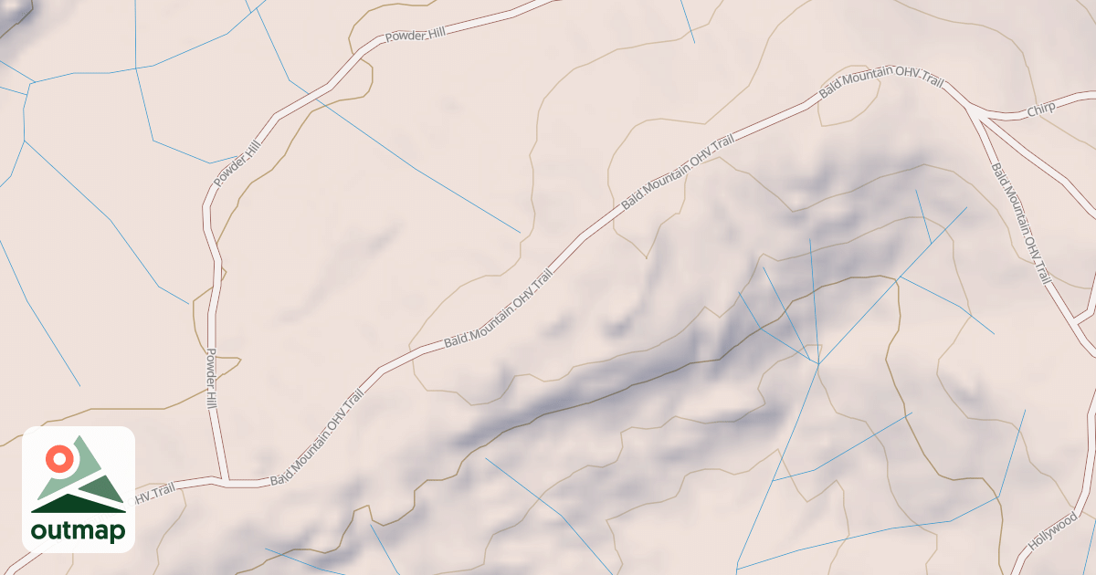 Map of Bald Mountain T14